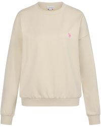 U.S. POLO ASSN. - Damen Sweatshirt Pullover Aus Baumwoll-Stretch - Lyst