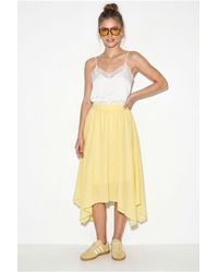 Bianco Lucci - High-Waist A-Line Midi Skirt - Lyst