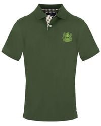 Aquascutum - Logo Katoenen Polo Shirt (Militair) - Lyst