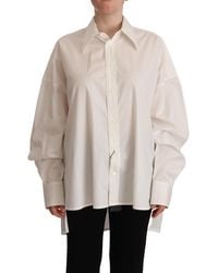 Dolce & Gabbana - Oversized Katoenen Poplin Overhemd Tsh7630 - Lyst