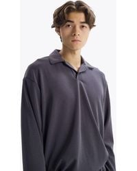 Giesto - Long-Sleeve Polo Collar T-Shirt - Lyst