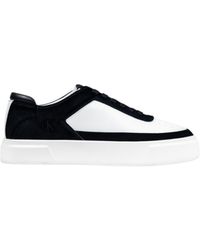 Calvin Klein - Twotone Laceup Sneakers - Lyst