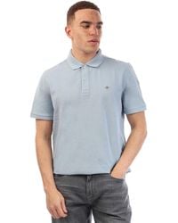 GANT - Logo Katoenen Polo Shirt - Lyst