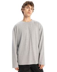 Giesto - Comfort Fit Long Sleeve Crew Neck Cotton T-Shirt - Lyst