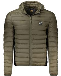 Roberto Cavalli - Groene Polyester Lichte Jas - Lyst