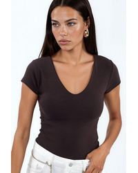 Busem - V-Neck Modal Cotton Blend Blouse - Lyst