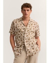 Bugatti - Herren Kurzarm-Hemd Modern Fit Mit Einem Print - Lyst