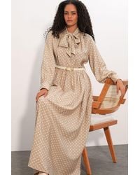 Bigdart - Polka Dot Maxi Shirt Dress - Lyst