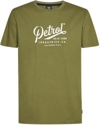 Petrol Industries - Jersey T-Shirt Met Print Huracán - Lyst