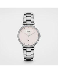 Cluse - Silberne Edelstahl-Armbanduhr - Lyst