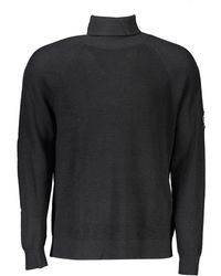 Calvin Klein - Schwarzer Wollpullover Für Herren - Lyst