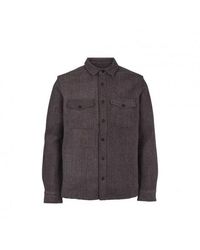 Kronstadt - Overhemd Kurt Ks3224 Charcoal - Lyst