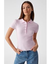 Grimelange - Blouse Met Slim Fit En Ribstructuur - Lyst