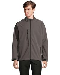 Sol's - Relax Soft Shell Jas Grijs Effen) - Lyst