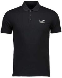 EA7 - Polo Shirt 19 Notte Blauw - Lyst