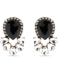 Luxenter - Ohrringe Mit Mehrfarbigem Kristall 18K Goldfarben - Lyst