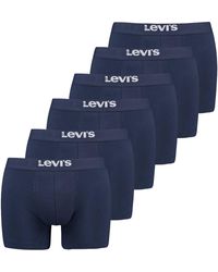 Levi's - Levi's Solid Basic Boxer Brief Org Co 6P Ecom Boxershorts - Lyst