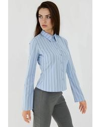 Hiccup - Fitted Striped Button-Up Shirt - Lyst