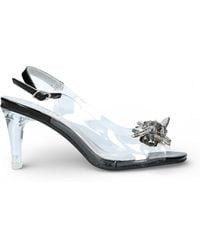 Laura Vita - Mira 01 Clear Slip-On Cinderella Heel Sandals - Lyst