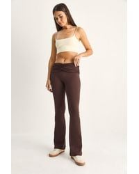 Bianco Lucci - High-Waist Flare Leggings - Lyst