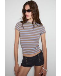 Grimelange - Slim Fit Crop Crew Neck T-Shirt - Lyst