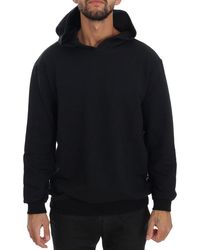 Daniele Alessandrini - Zwarte Gym Casual Hoodie Katoenen Trui - Lyst
