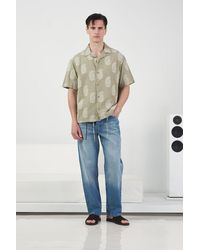 Giesto - Paisley Print Short Sleeve Shirt - Lyst