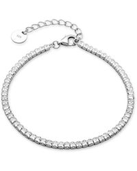 Luxenter - 925Er Sterling‑ Armband Mit Rhodiniertem Brillant‑Zirkonia – Oty - Lyst