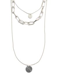 Luxenter - Rhodium Finish Halskette – Hanoi - Lyst