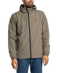 Lyle & Scott - Contrast Zip Through Hooded Jacket - Lyst