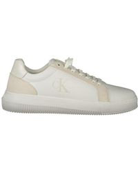 Calvin Klein - Weier polyester sneaker - Lyst