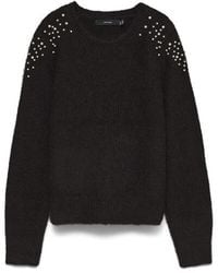 Vero Moda - Vmabigail Ls O-Neck Pearl Pullover - Lyst