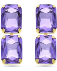 Luxenter - Ankek-Ohrringe Aus 18 Karat Gelbgold - Lyst