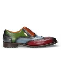 Laura Vita - Lorenzo Conti Burgundy Leather Brogue Oxford Dressshoes - Lyst