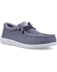 HEYDUDE - Wally Stretch Jersey Cotton Moccasins Shoes - Lyst