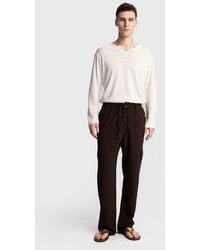 Giesto - Cotton Straight-Leg Knit Pants - Lyst