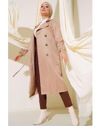 Bigdart - Double Breasted Long Trench Coat - Lyst