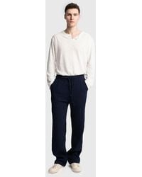 Giesto - Textured Regular Fit Drawstring Waist Pants - Lyst