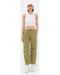 Hiccup - Mid Rise Drawstring Cargo Trousers - Lyst