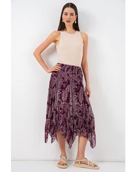 Bigdart - High Waist A-Line Midi Skirt - Lyst