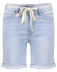 Geisha - Jeansshort Frances-Bleached Denim - Lyst