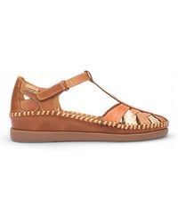 Pikolinos - Leather Semi-Open Wedge Sandal Shoes - Lyst