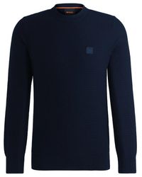 BOSS - Anion Crew-Neck Sweater - Lyst