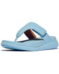 Fitflop - F-Mode Go Adjustable Flatform Toe-Post Sandals - Lyst