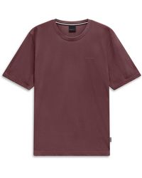 Bugatti - Herren T-Shirt Van Katoen Met Print Op De Borst - Lyst
