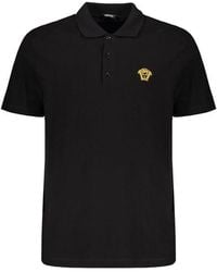 Versace - Zwarte Katoenen T-Shirt - Lyst