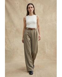 My Fashion - High Waist Pleated Wide Leg Trousers - Lyst