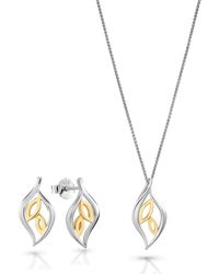 Orphelia - 'Charlotte' 925 Sterling Set: Chain-Pendant + Earrings - Lyst