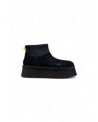 UGG - Ugg Zwarte Suède Leren Enkellaarzen - Lyst