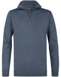 Petrol Industries - Fijngebreide Half-Zip Trui Wheel - Lyst